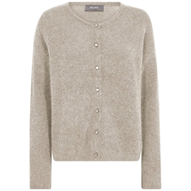 Mos Mosh Almine Knit Cardigan, Feather Gray